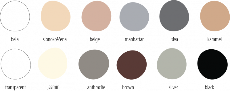 Juboflex silicone vzorník